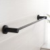 Marmolux Acc Towel Bars for Bathroom Lawrel Series by 24" L Stainless Steel Bath Rack|Hotel Style Invisible Wall Mount Hanger|Washcloth Holder Rail|Hardware Included|Non-slip Black Satin Finish - B00YHQ9AQI